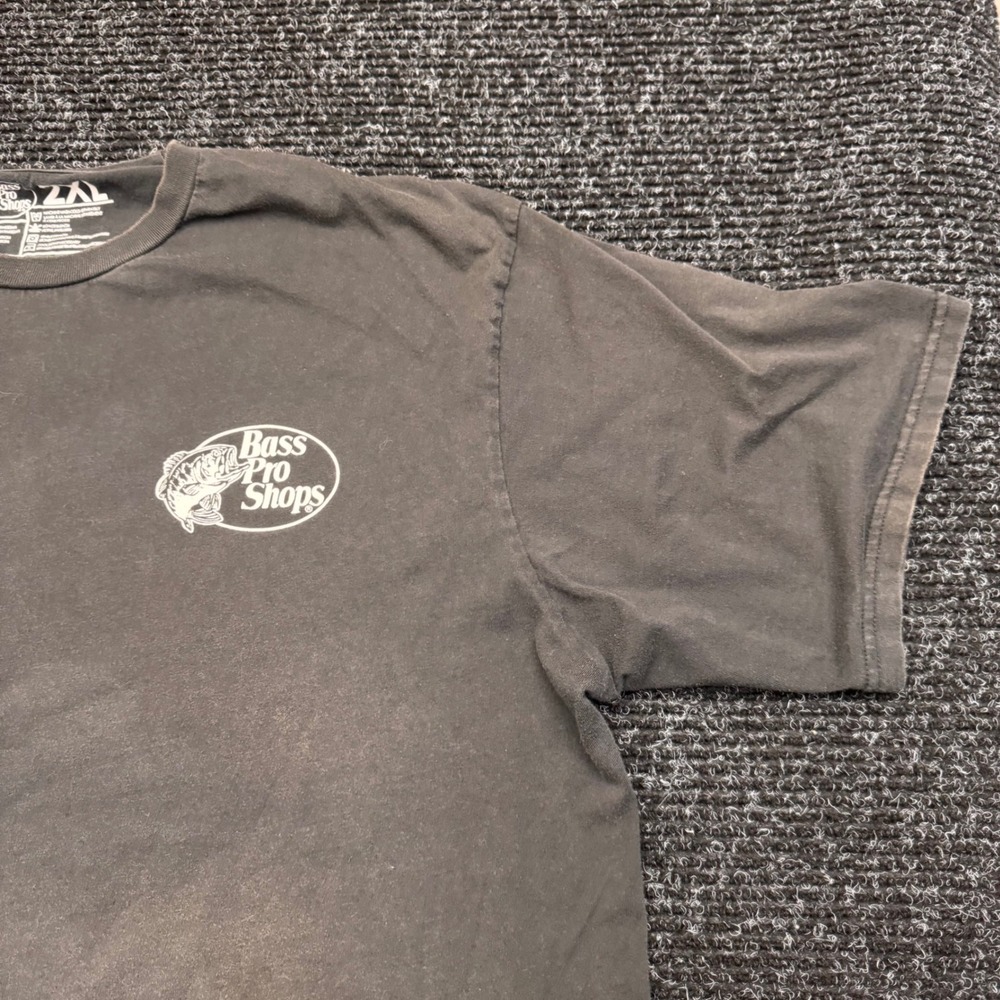 Bass Pro Shops Mens 2XL Black Gun Safety Rule 1 2nd Amendment Graphic T-Shirt - Picture 7 of 11